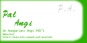 pal angi business card